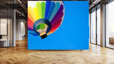 colorful hot air balloon on a beautiful summer day Wall mural