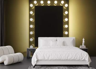 Dressing and Makeup Mirror Table Wall mural