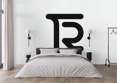 TR monogram design logo template. Wall mural