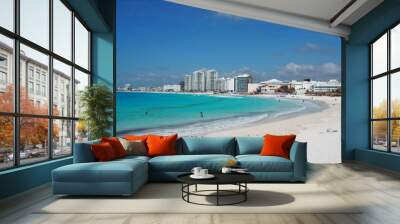 the beach in Cancun Wall mural