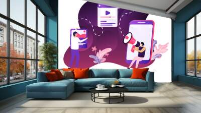 Illustration Wall mural