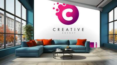 Creative Dots Logo Design Corporate Identity. Wall mural