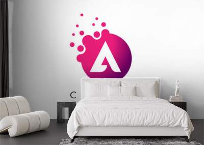 letter a logo. a letter design vector Wall mural