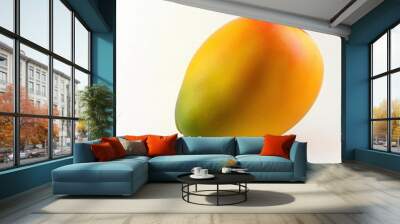 Mango isolated on a white background Wall mural