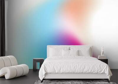 Abstract gradient colorful organic shape element Wall mural