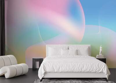 Abstract Vibrant gradient mesh background vector. Wall mural