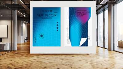 Fluid gradient background vector. Futuristic style posters with dark tone color, grid, geometric shapes and liquid color. Modern wallpaper design for social media, idol poster, banner, flyer. Wall mural