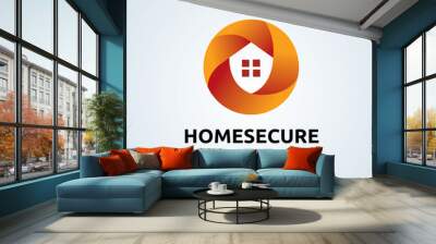 Home Security Logo Wall mural