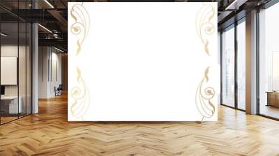 Luxury gold art nouveau frame element vector Wall mural