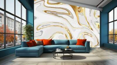 luxury golden and grey marble and marbling background vector template. Wall mural