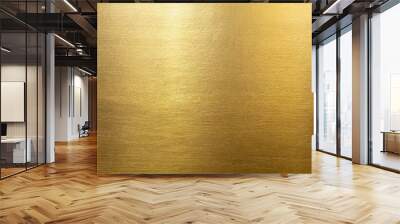 Stainless steel metal texture background. gold color Wall mural