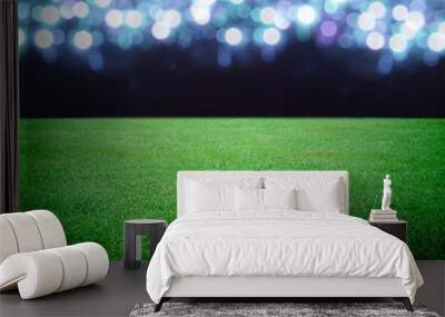 soccer field and the bright lights Wall mural