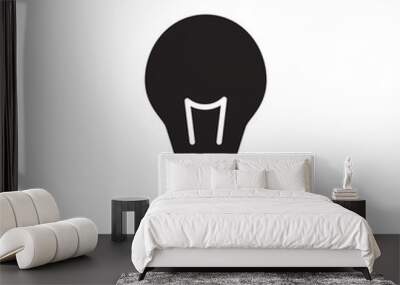 light bulb icon vector design template Wall mural