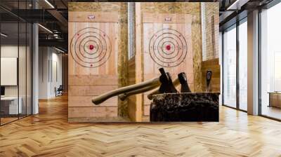 Axe throwing Wall mural