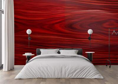 Red Wood Texture Wall mural