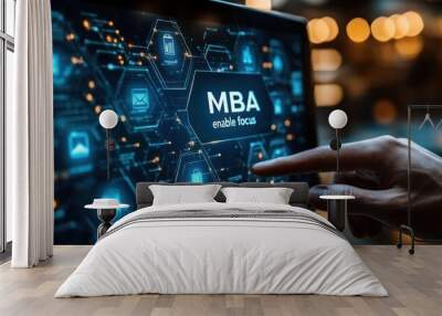 MBA Education for Business Success Wall mural