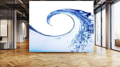 an ocean surf on deep blue water Wall mural