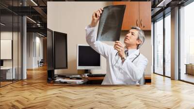 Radiologist Reviewing Shoulder X-ray Wall mural