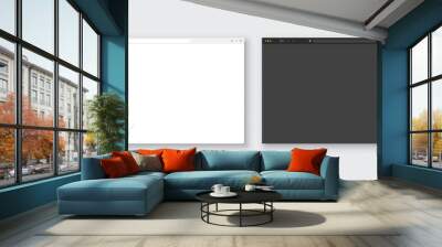 Blank window browser template. Browser mockup for laptop, tablet and phone. Vector EPS 10 Wall mural