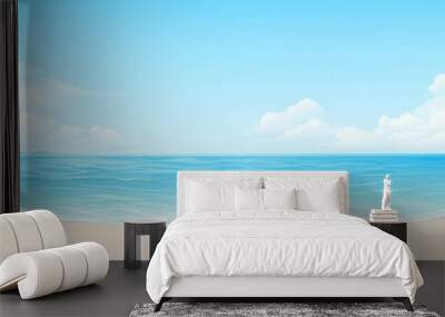 Empty sea and beach background Wall mural