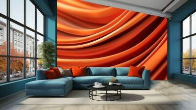 An abstract glass pattern template with an orange background Wall mural