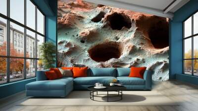 An invasion of the ultra-body, aerial photographs of African deserts, abstract expressionism, contemporary photography, abstract naturalism, etc. Wall mural