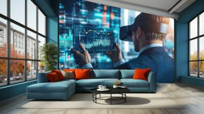 Assisted Reality, Augmented Reality (AR), Meatspace, Multiverse, NFT, Virtual Reality, are among the latest technologies used by the next generation of business people. Wall mural