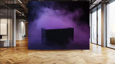 Stock illustration of purple magic emerging from Pandora's box Wall mural