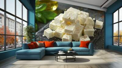 WHITE CHEESE Wall mural