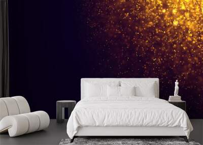 Abstract gold bokeh background Wall mural