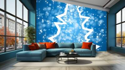 Abstract christmas tree Wall mural