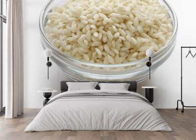 carnaroli, italian risotto rice in bowl Wall mural