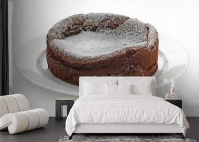 chocolate fallen souffle cake Wall mural