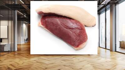 raw duck breast Wall mural