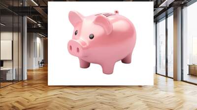 3d piggy bank on white background,png Wall mural