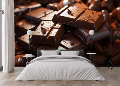 chocolate bar candy sweet dessert food Wall mural