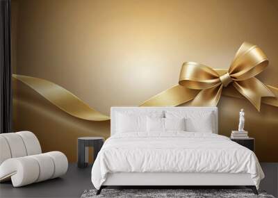 Abstract background with elegant ribbon, abstract, background, ribbon, design, decoration, elegant, smooth, flowing Wall mural