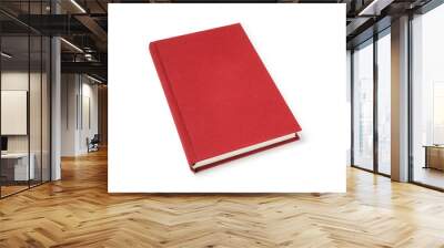 Red lying book isolated  Wall mural