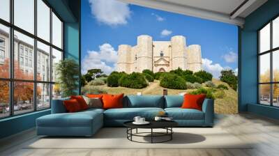 Panoramic view of Castel del Monte, Puglia. Italy. Wall mural