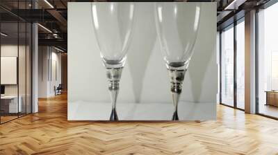 two glasses on a table Wall mural