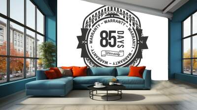 85 days warranty icon stamp Wall mural