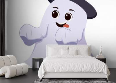 Halloween Character Ghost Costume Illustration Wall mural