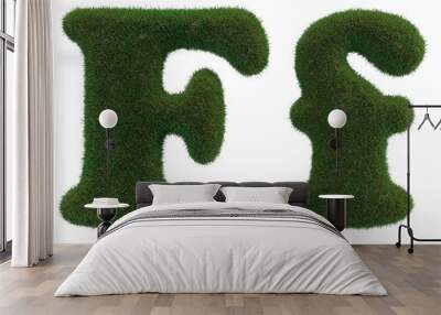 Grass Letters Wall mural