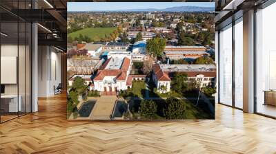 Aerial photo of Campbell in California Wall mural