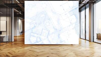 architecture blueprint - house plan / vector illustration
 Wall mural