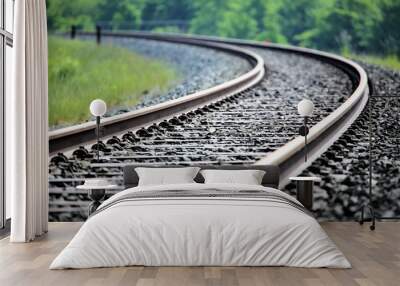 railroad tracks Wall mural