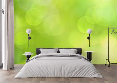 Green abstract background blur Wall mural