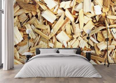 Pile of wood background Wall mural