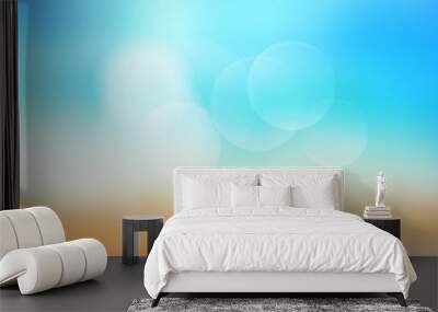 Summer background blur. Wall mural