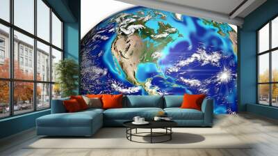 earth in space Wall mural